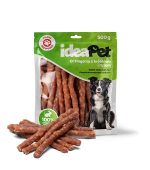 ideaPet Fingersy z Królikiem i Ryżem 500g
