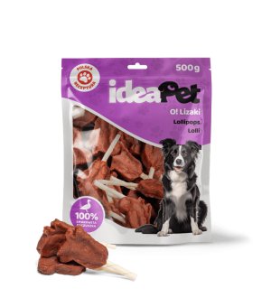 ideaPet Lizak w kształcie Świnki - Kaczka 500g