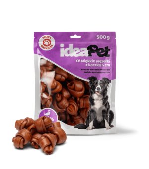 ideaPet Miękkie Węzełki z Kaczką 5cm 500g