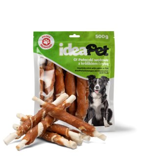 ideaPet Pałeczki Wołowe z Królikiem i Rybą 500g