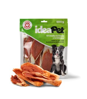 ideaPet Ucho Królicze z Królikiem 500g