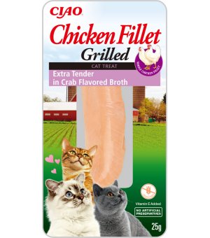 INABA Cat Churu Extra Tender filet z kurczaka w bulionie z kraba 25g