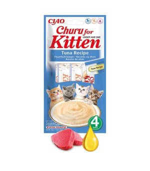 INABA Cat Churu Kitten krem z tuńczykiem dla kociąt 4x 14g