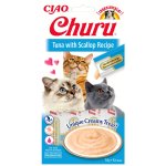INABA Cat Churu krem tuńczyk z przegrzebkami 4x14g