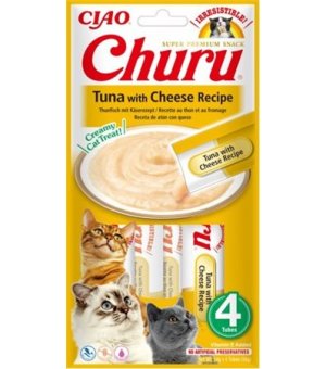 INABA Cat Churu tuńczyk z serem 4x14g