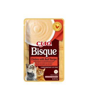 INABA Cat Ciao Bisque chicken and beef - kremowa zupa z kurczakiem i wołowiną 40g 