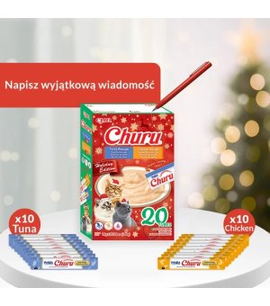 🎄🎁 Świąteczny Prezent dla kota - mix musów - INABA CAT CIAO Holiday Box
