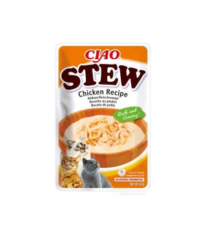 INABA Cat Ciao Stew chicken - potrawka z kurczaka w sosie rybnym 40g