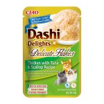 INABA CAT Dashi Delights Delicate Flakes Chicken, Tuna, Scallop - uzupełniająca karma dla kota 40g