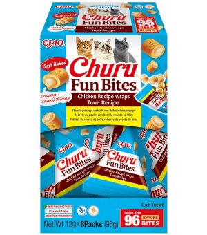 INABA Cat Fun Bites Chicken & Tuna przysmaki dla kota - Kurczak z Tuńczykiem 8x 12g