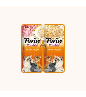 Inaba Cat Twin Formuła z kurczakiem w bulionie z kurczaka 2x40g