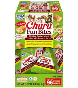 INABA Dog Fun Bites Chicken & Pumpkin przysmaki dla psa - Kurczak z Dynią 8x 12g