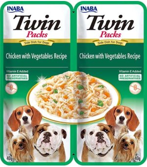 Inaba Dog Twin Formuła z kurczakiem i warzywami w bulionie z kurczaka  2x40g