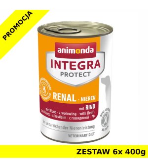 Integra Protect Renal - wołowina ZESTAW 6x 400g