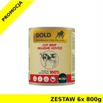IRONpet Gold Beef dla psa 100% mięso wołowe ZESTAW 6x 800g