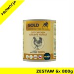 IRONpet Gold Chicken dla psa 100% mięso kurczaka ZESTAW 6x 800g