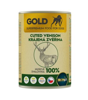  IRONpet Gold Venison dla psa 100% mięso z dziczyzny 400g