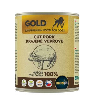 IRONpet Gold Pork dla psa 100% mięso wieprzowe 800g
