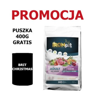 IRONpet Lamb All Breed Adult 12kg + Brit Care 400g GRATIS