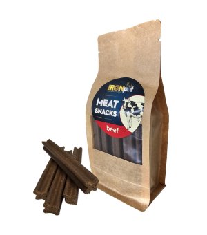 IRONpet Meat dental snacks Beef - przysmaki wspierające higienę jamy ustnej - Wołowina - 400g