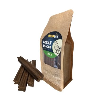 IRONpet Meat dental snacks Duck - przysmaki wspierające higienę jamy ustnej - Kaczka - 400g