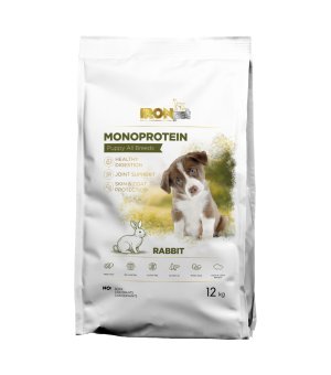 IRONpet Puppy All Breeds Rabbit sucha karma dla szczeniąt - królik 1kg (waga)