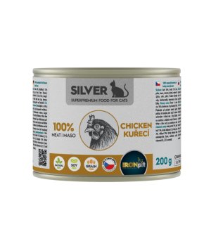 IRONpet SILVER Cat karma mokra dla kota - Kurczak 200g