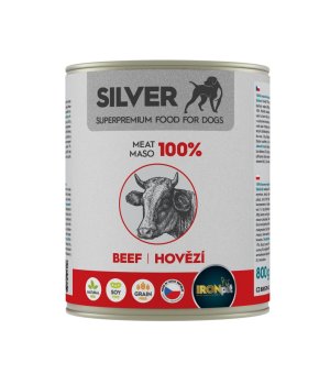IRONpet SILVER Dog mokra karma dla psa - Wołowina 800g