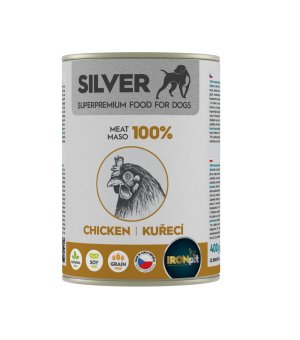 IRONpet SILVER Dog mokra karma dla psa - Kurczak 400g