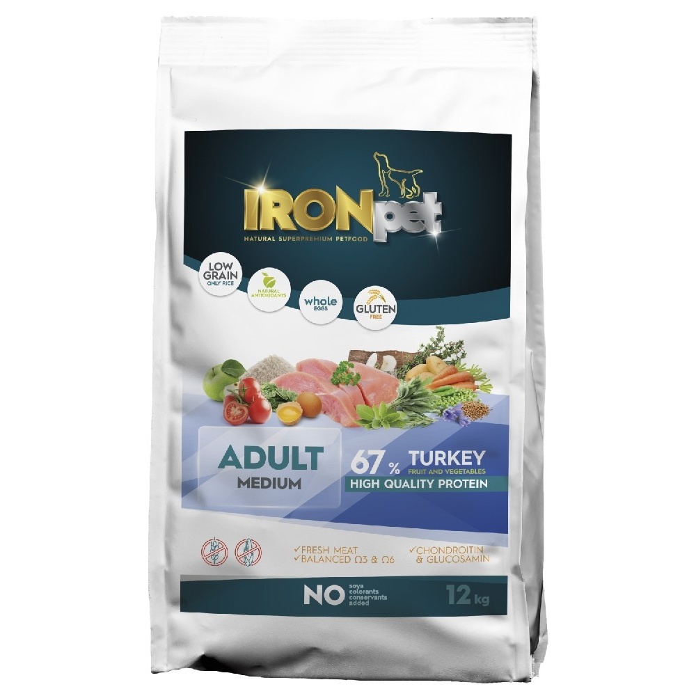 IRONpet TURKEY Medium Adult Indyk 12kg