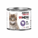 John Dog karma mokra dla kociąt 99 Menu Indyk 200g