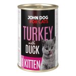 John Dog karma mokra dla kociąt MUS Indyk i Kaczka 400g