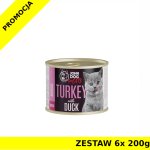 John Dog karma mokra dla kociąt MUS Indyk i Kaczka ZESTAW 6x 200g