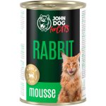 John Dog karma mokra dla kotów dorosłych MUS Królik 400g