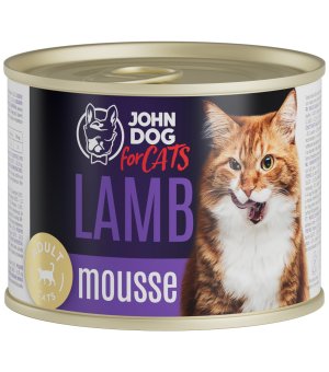 John Dog karma mokra dla kotów dorosłych MUS Jagnięcina 200g