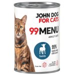 John Dog karma mokra dla kotów dorosłych 99 Menu Jagnięcina 400g