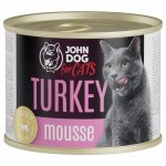 John Dog karma mokra dla kotów dorosłych MUS Indyk 200g