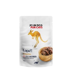 John Dog karma mokra dla kotów Lape Monobiałkowa Kangur 100g 