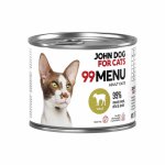 John Dog karma mokra dla kotów dorosłych 99 Menu Cielęcina 200g