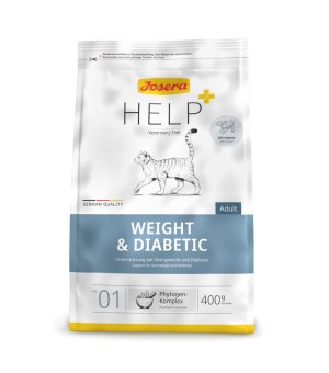 Josera Help Cat Weight & Diabetic sucha karma weterynaryjna na nadwagę i cukrzycę dla kota 400g