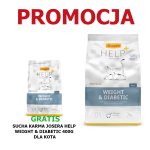 Josera Help Cat Weight & Diabetic sucha karma weterynaryjna na nadwagę i cukrzycę dla kota 2kg