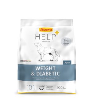 Josera Help Dog Weight & Diabetic sucha karma weterynaryjna na nadwagę i cukrzycę dla psa 900g