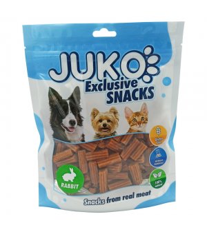 JUKO SNACKS Rabbit Spiral Stick 2 cm 250 g