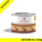 6x 410g - Indyk z cukinią - Perro - karma mokra dla psów dorosłych - zestaw