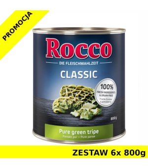 Karma dla psa Rocco Classic Czyste Żwacze puszka ZESTAW 6x 800g