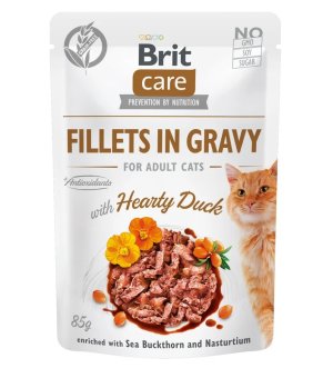 Karma mokra dla dorosłych kotów mix 4 smaków Brit Care Cat FG Flavour Box in Gravy 12x 85g 