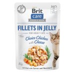 Karma mokra dla dorosłych kotów Brit Care Cat FJ Adult Choice Chicken with Cheese in jelly 85g