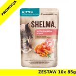 Karma mokra dla kociąt Shelma CAT KITTEN łosoś z rokitnikiem w sosie saszetka ZESTAW 10x 85g
