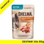Karma mokra dla kociąt Shelma CAT KITTEN indyk z żurawin w sosie saszetka 10x 85g