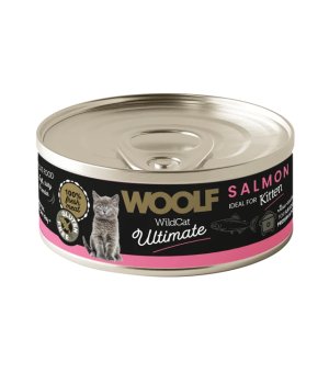 Karma mokra dla kociąt WOOLF ULTIMATE Kitten Salmon pate 85g